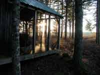 Screen House at Sunset